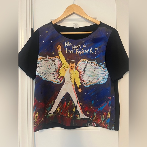 Queen Tops - Freddie Mercury Who Wants to Live Forever top